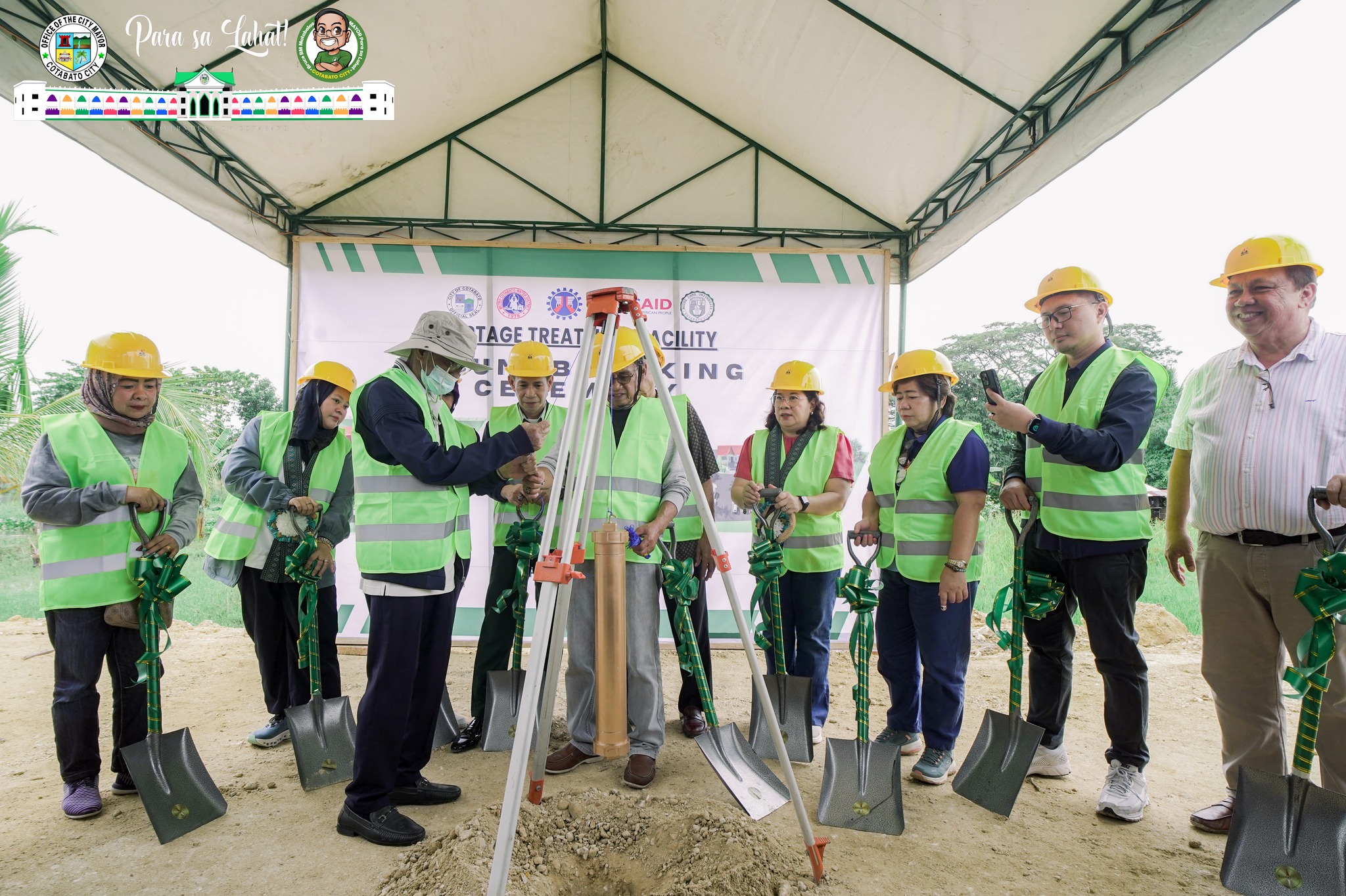 GROUNBREAKING CEREMONY OF THE FIRST EVER SEPTAGE TREATMENT FACILITY